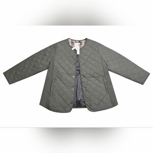 Nwt Philosophy Quilted Gray Jacket | Women’s NWT Lightweight Zip Coat